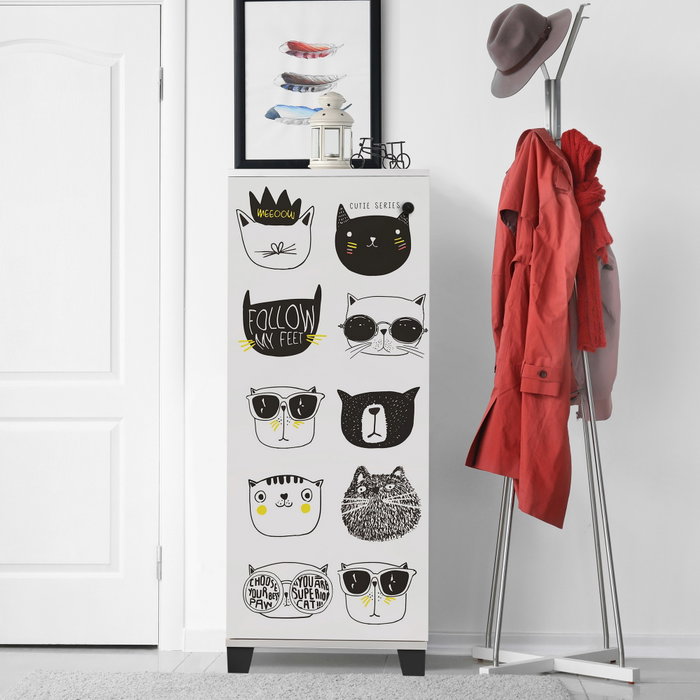 Hanah Home Filinta Cats - Blanco